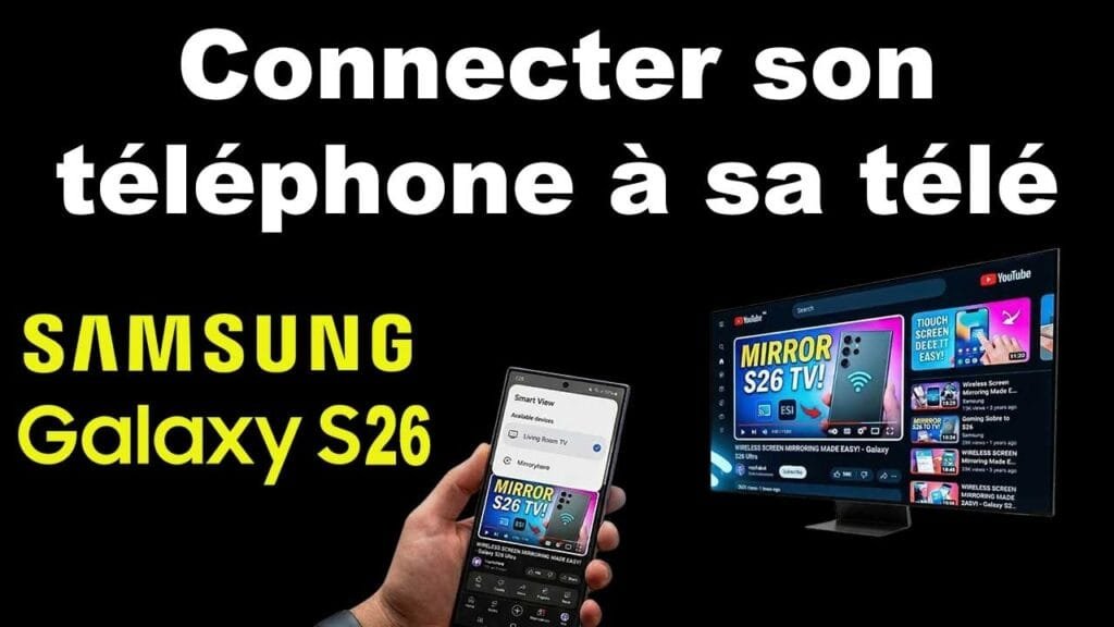 comment connecter mon téléphone samsung S26 à ma télé