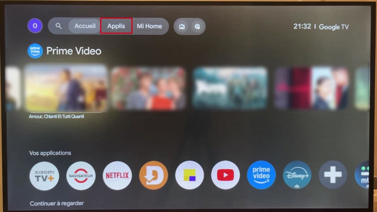Ouvrez le Smart Hub ou le menu ‘Applis’.