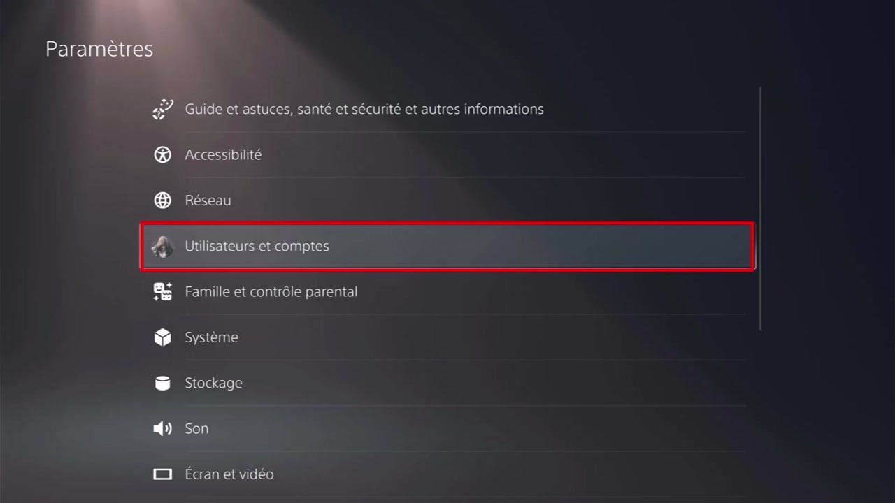 Ouvrez ‘Utilisateurs et comptes’.