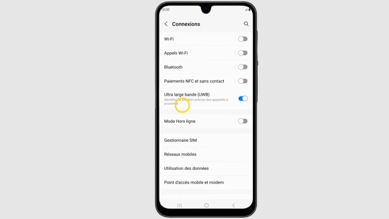 Étape 3 : Appuyez sur 'Gestionnaire de carte SIM' Appuyez sur 'Gestionnaire de carte SIM'