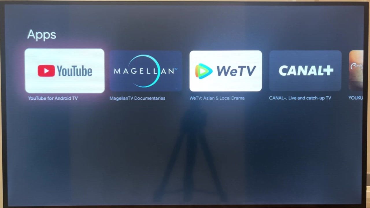 Sélectionnez l’application YouTube.