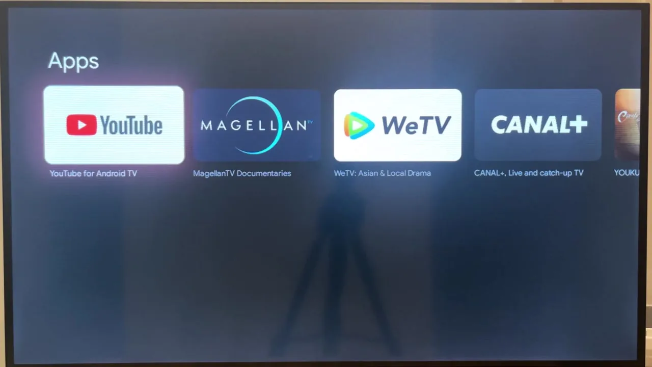 Sélectionnez l’application YouTube.