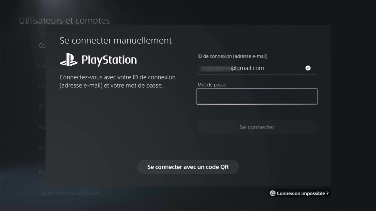 Entrez votre adresse mail.